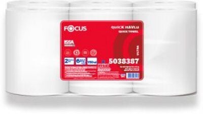 FOCUS Havlu Kağıt Quick Extra 20,7 Cm x 150 Metre - 6 Adet (Koli)