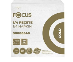 FOCUS Peçete Gold 1/4 Katlama 30 x 30 cm - 50 adet x 24 (Koli)