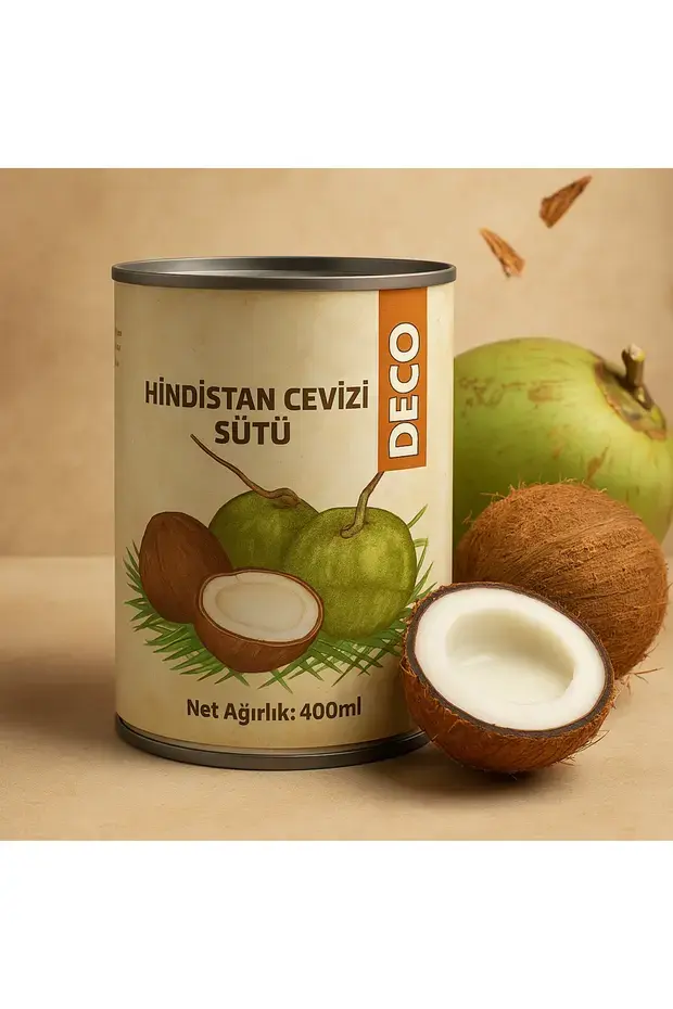 De&Co Hindistan Cevizi Sütü 400ml X 24 Adet (Koli)
