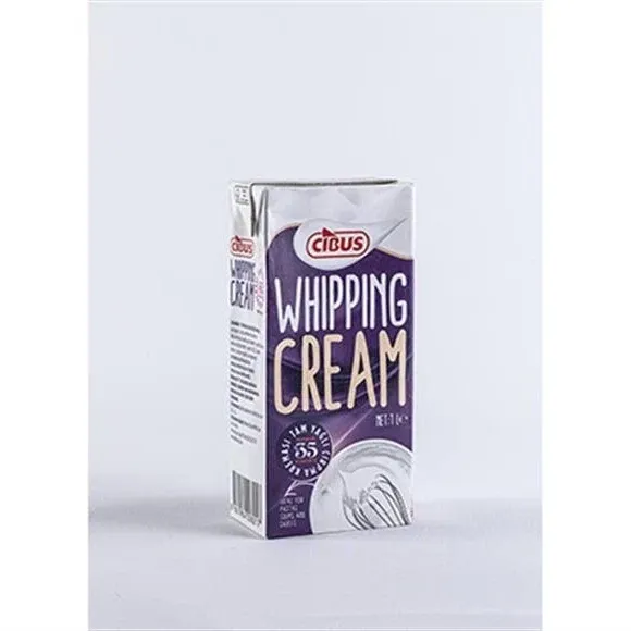 Cibus Krema Şekersiz Hayvansal (%35) 1Lt X 12 Adet - 1 Koli