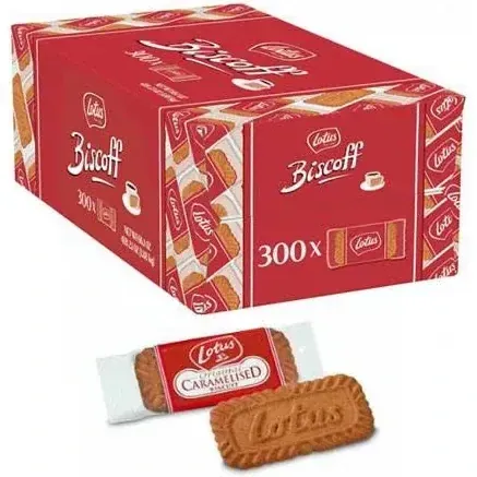 Lotus Biscoff Karamelize Bisküvi Tekli Paket X 300 Adet - Koli