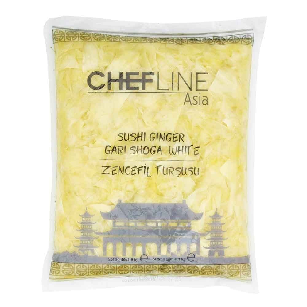 Chefline Gari Shoga Zencefil Turşusu 1,5Kg X 10 Adet (Koli)