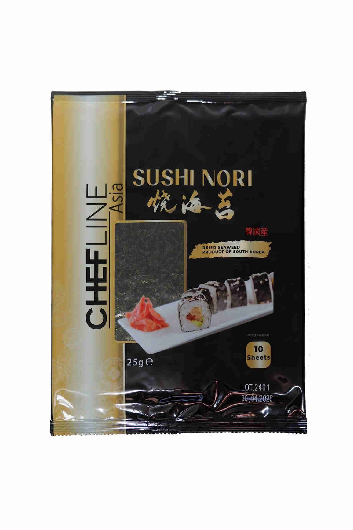 Chefline Sushi Nori (Gold) Yosun (10 Yaprak) 25 Gr