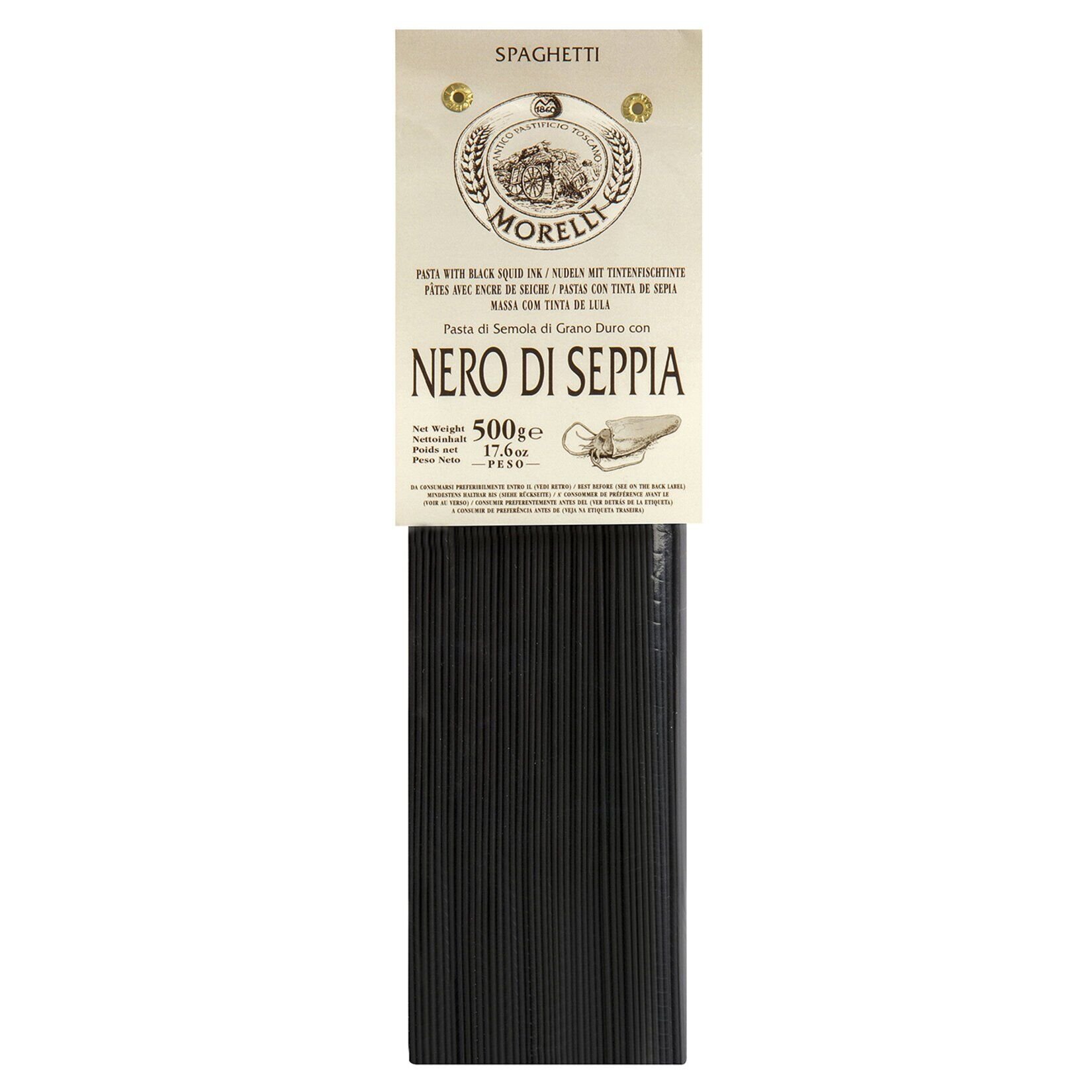 Morelli Spaghetti Nero-Siyah Mürekkepli 500G x 12 Adet - Koli