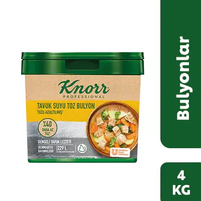 Knorr Tuzu Azaltılmış Tavuk Bulyon 4KG