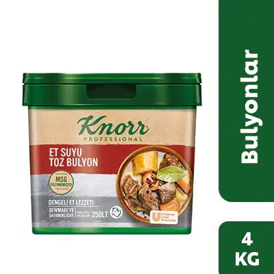 Knorr Tuzu Azaltılmış Et Bulyon 4KG