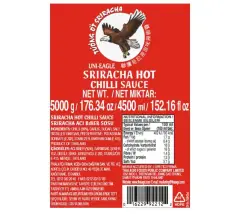 Thaiworld - Uni Eagle Sriracha Acı Biber Sosu 5 kg